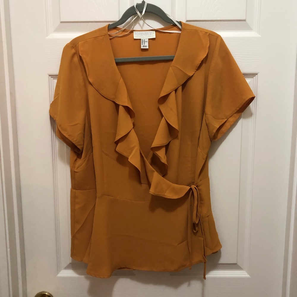 Ruffle Wrap Top
